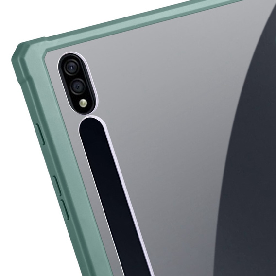 Puzdro pre Samsung Galaxy Tab S7 Plus / Tab S7 FE, Smartcase Hybrid, so slotom na stylus, zelený