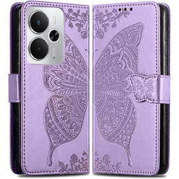 Klapkové puzdro pre Realme 14 5G / Realme 14T 5G, Butterfly, fialové