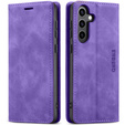 Puzdro pre Samsung Galaxy A16, ERBORD Vintage, peňaženka s chlopňou, fialové