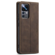 CASEME puzdro pre Xiaomi 12T / 12T Pro, Leather Wallet Case, hnedé