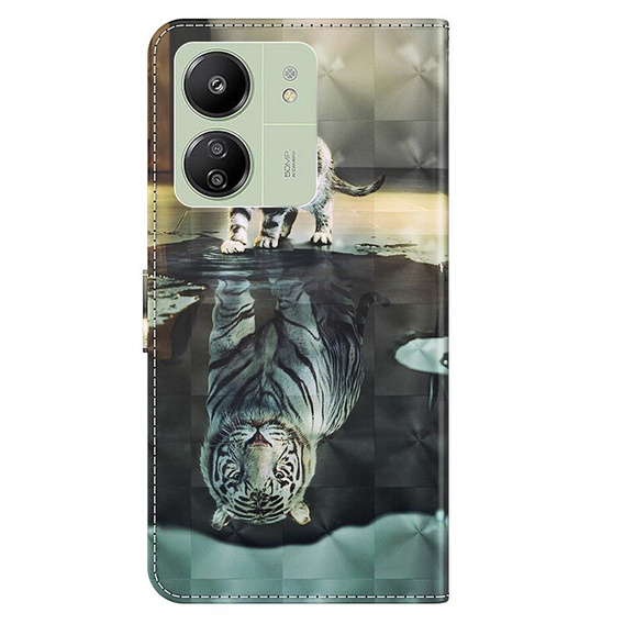 Klapkové puzdro pre Xiaomi Redmi 13C / Poco C65, Wallet, Cat & Tiger