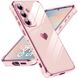 Obal na mobil pre Samsung Galaxy S25 FE, Electro heart, ružové rose gold