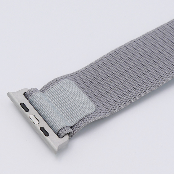 Nylonový remienok pre Apple Watch 1/2/3/4/5/6/7/8/SE/ULTRA 42/44/45/49 mm, sivý