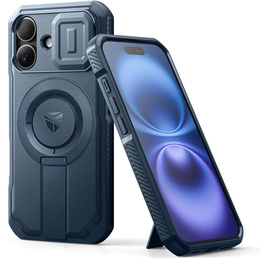 Obrnené puzdro pre iPhone 16, Dexnor CamProtect MagSafe, modré