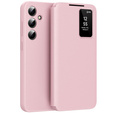 Flipové puzdro pre Samsung Galaxy A56 5G, Smart View Wallet, ružové