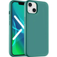 Obal na mobil pre iPhone 14, Silicone Lite, zelený