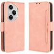Klapkové puzdro pre Honor 400 Pro 5G, Card Slot, ružové