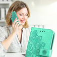 Klapkové puzdro pre Samsung Galaxy A54 5G, Mandala Flower, zelený