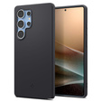 Spigen puzdro pre Samsung Galaxy S25 Ultra, Silicone Fit Mag, čierne + tvrdené sklo