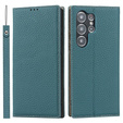 Kožené puzdro pre Samsung Galaxy S23 Ultra, ERBORD Grain Leather, modrý