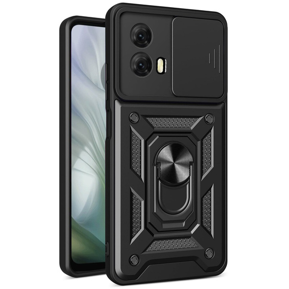 Obal na mobil pre Motorola Moto E14, CamShield Slide, čierne
