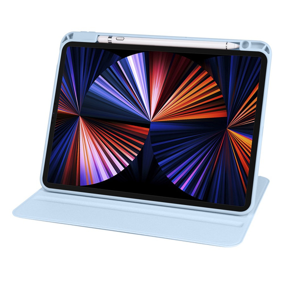 Puzdro pre iPad Pro 11" 2022/2021/2020 (4/3/2 gen.), s priestorom pre stylus, otočné o 360°, modré