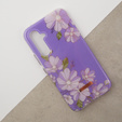 Obal na mobil pre Samsung Galaxy A54 5G, Suritch Full Body Flowers, fialové