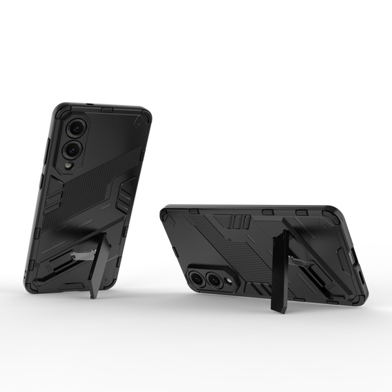 Puzdro pre Samsung Galaxy S25 Edge, Military kickstand, čierne