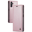 CASEME flipové puzdro pre Samsung Galaxy A14 5G, Waxy Textured, ružové