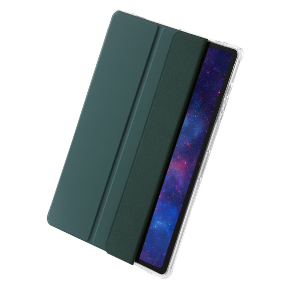 Puzdro pre Samsung Galaxy Tab S9 Ultra, Smartcase Hybrid, so slotom na stylus, tmavozelené