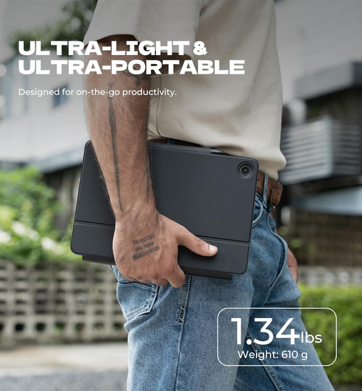 Magnetické puzdro Dexnor s klávesnicou a touchpadom pre Samsung Galaxy Tab A9+