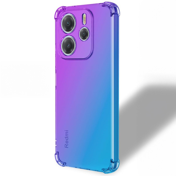 Puzdro pre Xiaomi Redmi Note 14 4G, Gradient Dropproof, Fialová / modrá