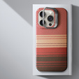 Puzdro pre iPhone 15 Pro Max, Frame Kickstand, pre MagSafe, Sunset Orange