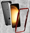 Obal na mobil pre Samsung Galaxy S23 Plus, Heavy Duty Ring Belt Clip, červené