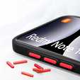Silikónové puzdro pre Xiaomi Redmi Note 14 Pro 5G /  Poco X7 5G, s ochranou fotoaparátu, transparentné / čierne + tvrdené sklo 9H