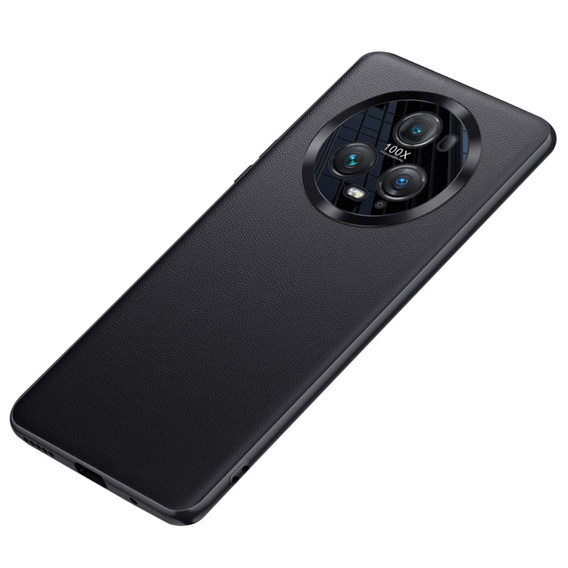 Kožené puzdro pre Honor Magic 5 Pro, leather hybrid, čierne
