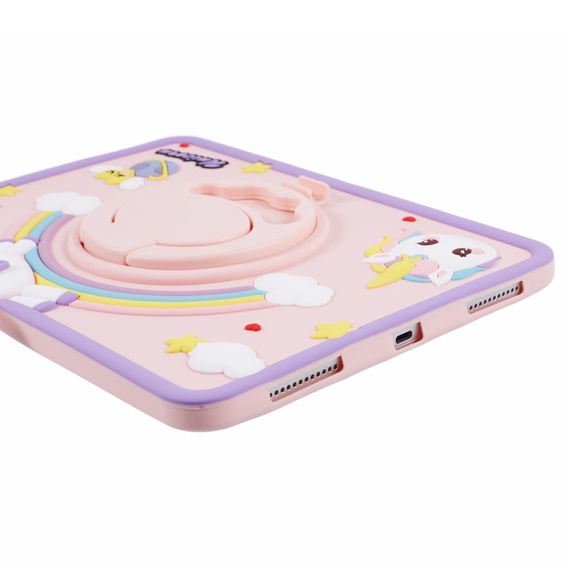 Etui dla dzieci do Apple iPad 10.2 2021 / 2020 / 2019, Pancerne, dziecięce, Rose gold różowe