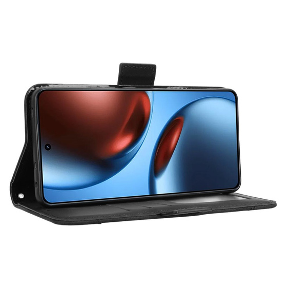 Klapkové puzdro pre Realme GT 7 / 7T, Card Slot, čierne