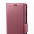 Puzdro pre Samsung Galaxy A36, ERBORD Glossy Litchi, flipová peňaženka, červené