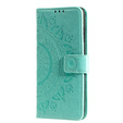 Klapkové puzdro pre Oppo Reno6 5G, Mandala, zelený