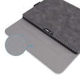 Obal na mobil pre Microsoft Surface Go 3/Go 2/Go, Wallet Pen Slot, sivé