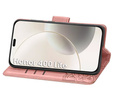 Klapkové puzdro pre Honor 400 Lite, Butterfly, ružové rose gold