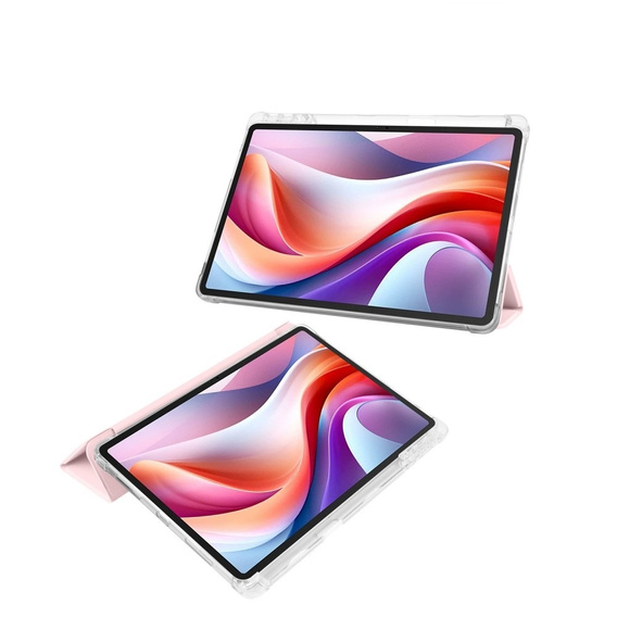Puzdro pre Lenovo Tab M11, Smartcase Hybrid, so slotom na stylus, ružové