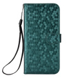 Flipové puzdro pre Motorola Moto G86 Power 5G, Wallet Rhombus, zelený