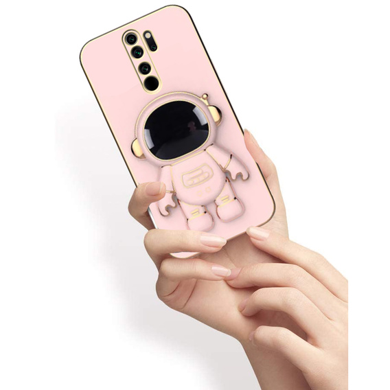Obal na mobil pre Xiaomi Redmi Note 8 Pro, Astronaut, ružové rose gold