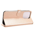 Flipové puzdro pre Xiaomi Redmi 15C 4G/LTE, Wallet Rhombus, zlaté
