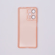 Obal na mobil pre Xiaomi Poco F5, Fusion Hybrid, transparentné / ružové