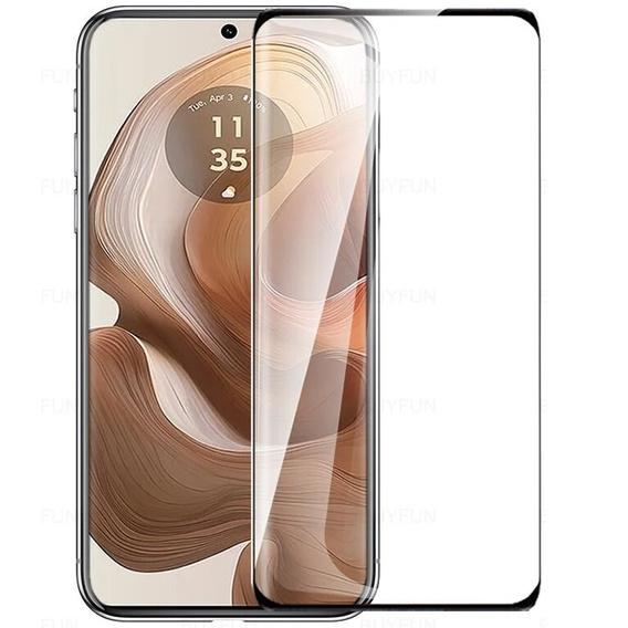 3D tvrdené sklo pre Motorola Edge 50 Ultra, čierny rám