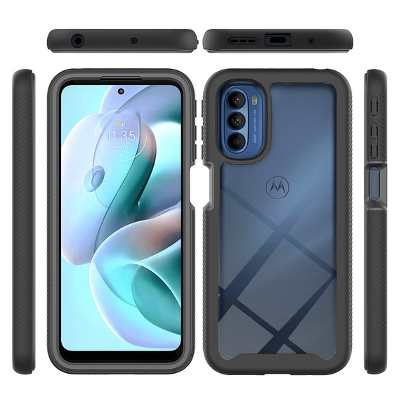 Puzdro pre Motorola Moto G31/G41, Shockproof, s fóliou, modré