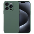 Obal na mobil pre iPhone 15 Pro Max, Silicone Lite, tmavozelené