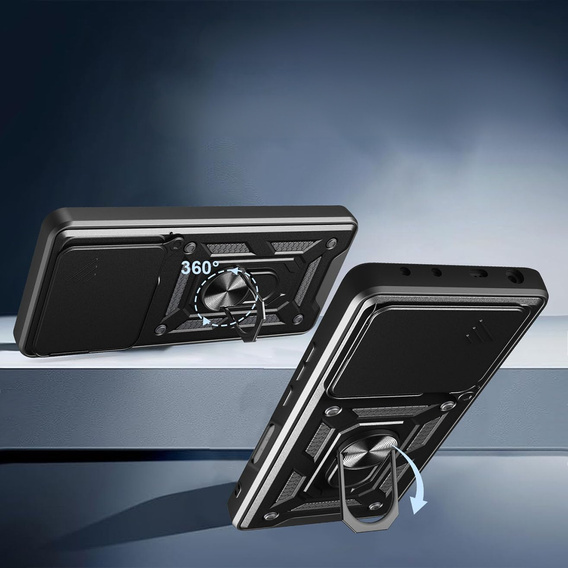 Obal na mobil pre Honor 400 Lite, CamShield Slide, čierne