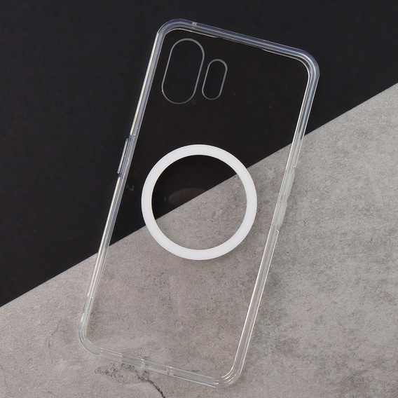 Puzdro pre telefón Nothing Phone 2, Fusion Hybrid Case, pre MagSafe, priehľadné