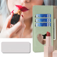 Flipové puzdro pre Samsung Galaxy A56 5G, Wallet Zipper Pocket, so zrkadlom, zelený