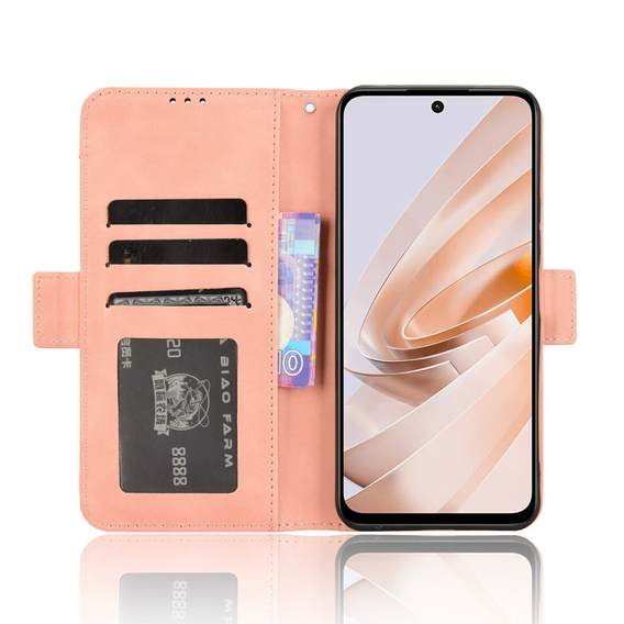 Klapkové puzdro pre Xiaomi Redmi 13, Card Slot, ružové