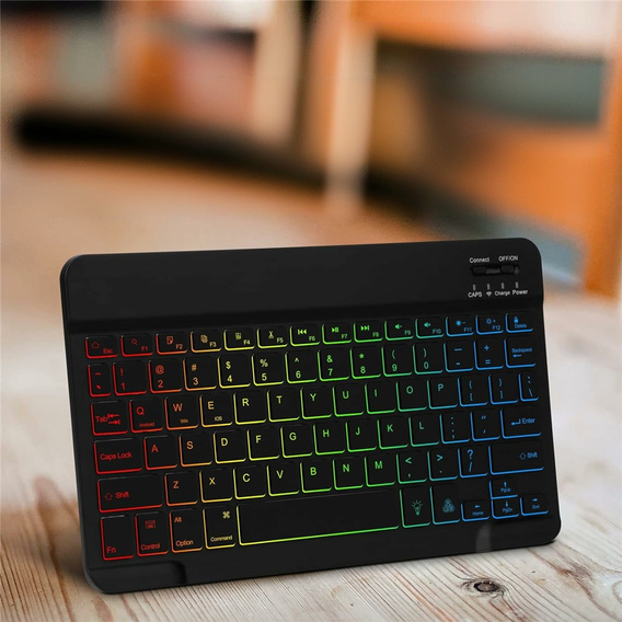 Puzdro + klávesnica Apple iPad Pro 11" 5 gen. 2024, Leather Pen Slot TouchPad, čierne