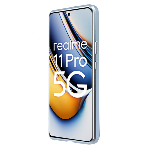 Puzdro pre Realme 11 Pro 5G / Pro+ 5G, Frame Case, modré