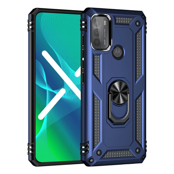 Pancierované obal na mobil pre Motorola Moto G50, Nox Case Ring, modré