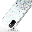 Obal na mobil pre Xiaomi POCO M3, Glittery, priehľadné