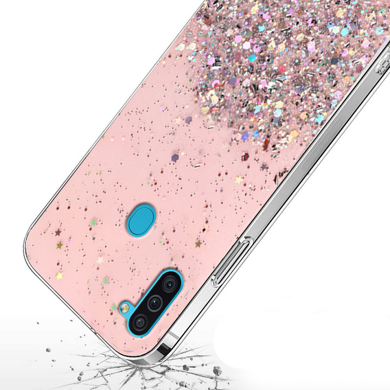 Obal na mobil pre Samsung Galaxy A11 / M11, Glittery, ružové