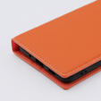 Kožené puzdro pre Samsung Galaxy S20 Ultra, ERBORD Grain Leather, oranžové